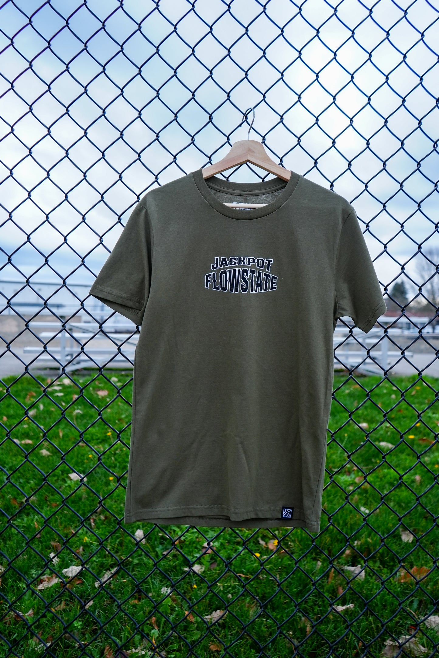 Olive Short Sleeve Tee Jackpot Flow state